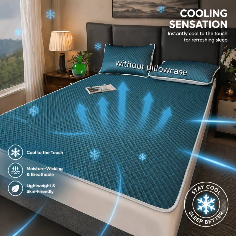Waffle Cooling Mat "Cool Night" – Breathable Washable Bed Topper