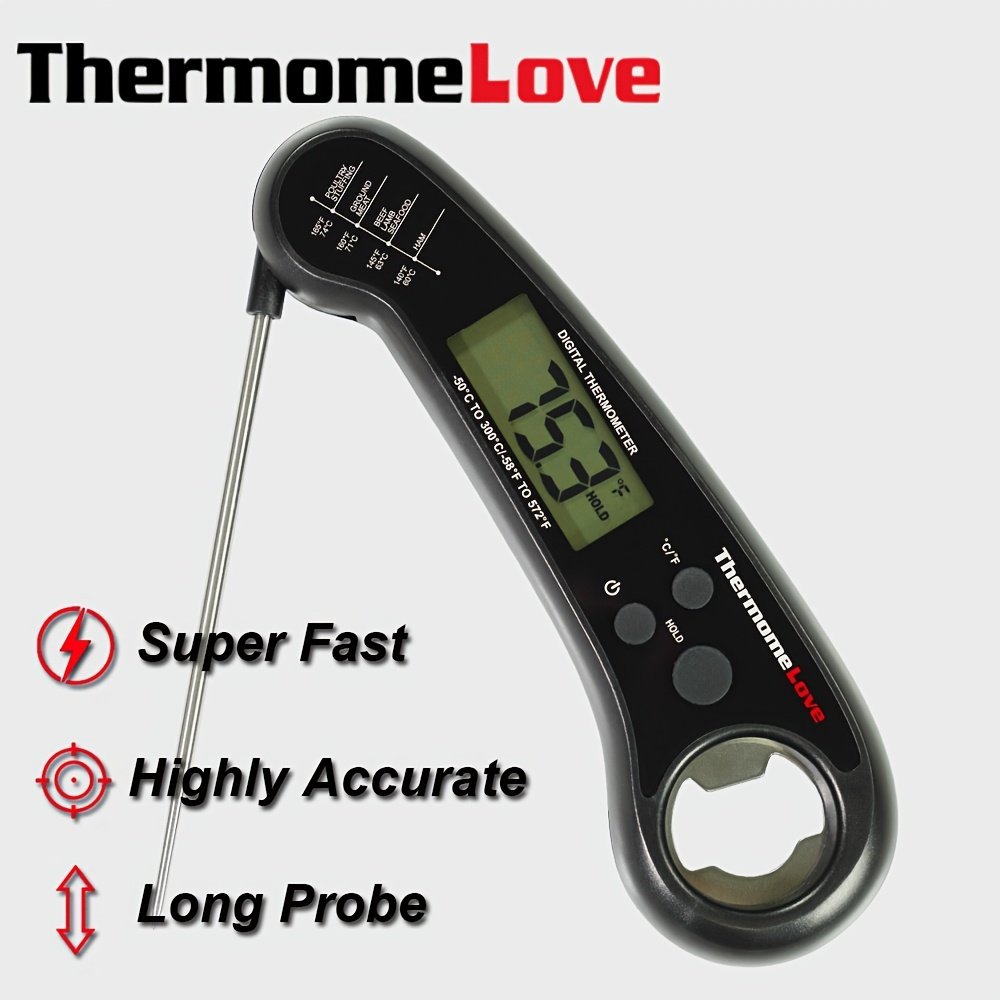 Thermomètre de Cuisine Digital « ThermoSwift » – Sonde à Lecture Rapide & Précise — Noir (3/4)