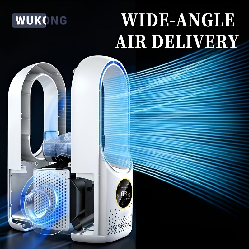 Ventilateur Sans Pales « PureBreeze » – 6 Vitesses, Minuterie 1-6 h — Blanc (6/9)
